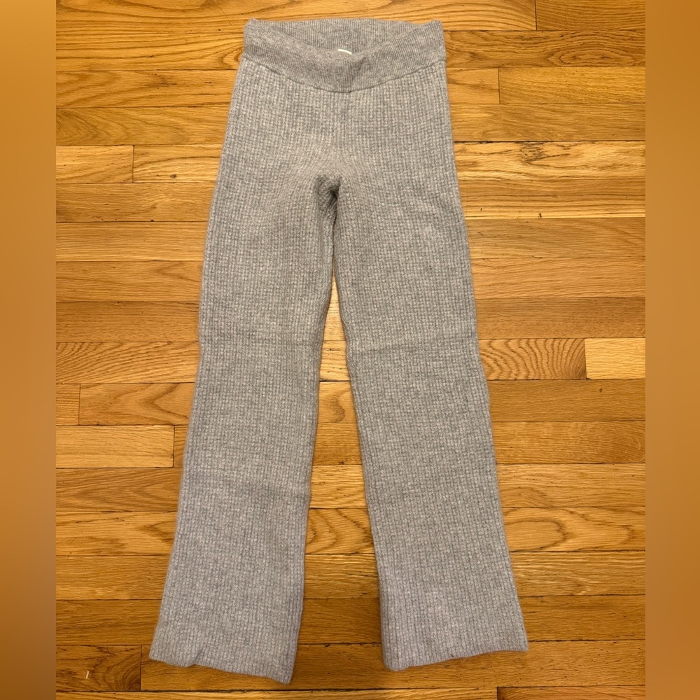 ALO Cashmere High Waist Plush Waffle Pants